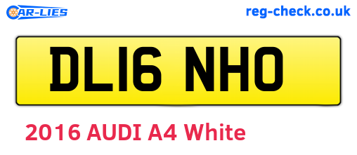 DL16NHO are the vehicle registration plates.