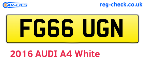 FG66UGN are the vehicle registration plates.