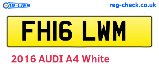 FH16LWM are the vehicle registration plates.