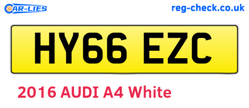 HY66EZC are the vehicle registration plates.