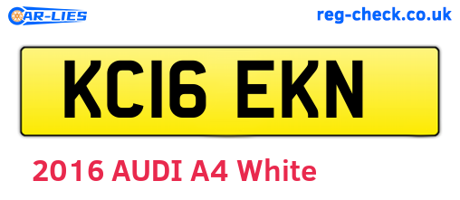 KC16EKN are the vehicle registration plates.
