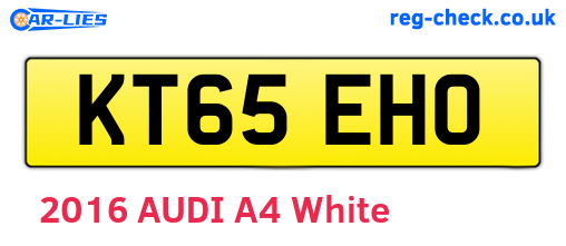 KT65EHO are the vehicle registration plates.