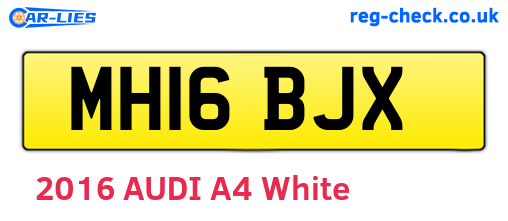 MH16BJX are the vehicle registration plates.