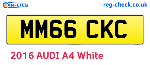 MM66CKC are the vehicle registration plates.