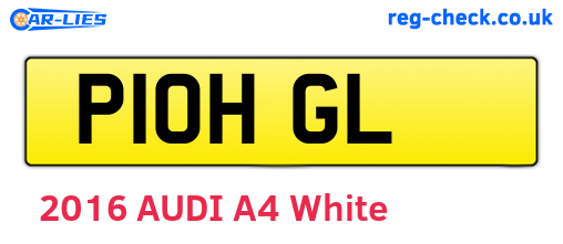 P10HGL are the vehicle registration plates.