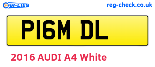 P16MDL are the vehicle registration plates.