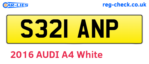 S321ANP are the vehicle registration plates.