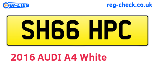 SH66HPC are the vehicle registration plates.