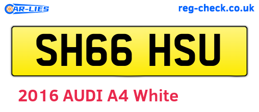 SH66HSU are the vehicle registration plates.