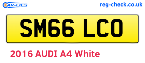 SM66LCO are the vehicle registration plates.