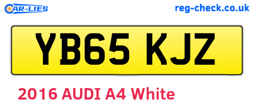 YB65KJZ are the vehicle registration plates.