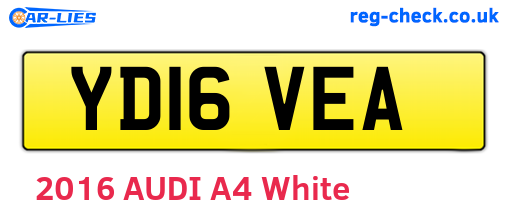 YD16VEA are the vehicle registration plates.
