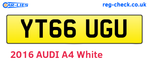 YT66UGU are the vehicle registration plates.