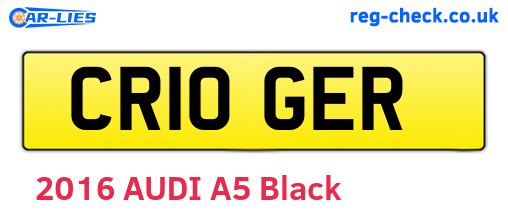 CR10GER are the vehicle registration plates.