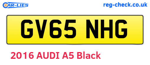GV65NHG are the vehicle registration plates.