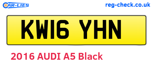 KW16YHN are the vehicle registration plates.