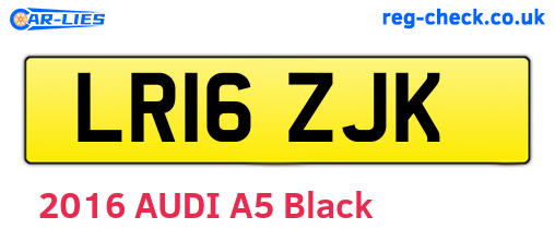 LR16ZJK are the vehicle registration plates.