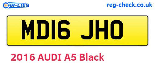 MD16JHO are the vehicle registration plates.