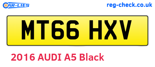 MT66HXV are the vehicle registration plates.