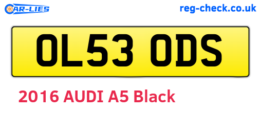 OL53ODS are the vehicle registration plates.