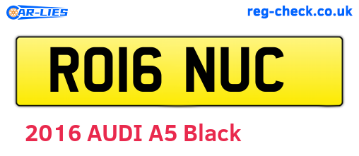 RO16NUC are the vehicle registration plates.