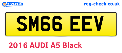 SM66EEV are the vehicle registration plates.