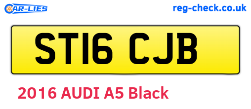 ST16CJB are the vehicle registration plates.