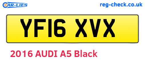 YF16XVX are the vehicle registration plates.
