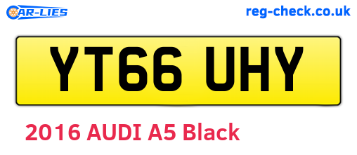 YT66UHY are the vehicle registration plates.