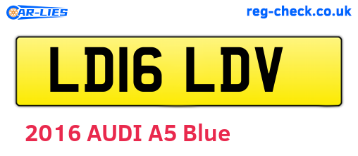 LD16LDV are the vehicle registration plates.