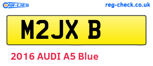 M2JXB are the vehicle registration plates.