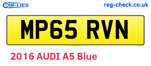 MP65RVN are the vehicle registration plates.