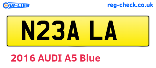 N23ALA are the vehicle registration plates.