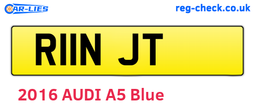R11NJT are the vehicle registration plates.