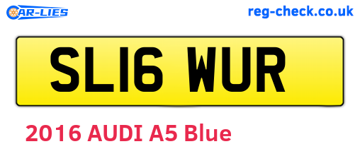 SL16WUR are the vehicle registration plates.