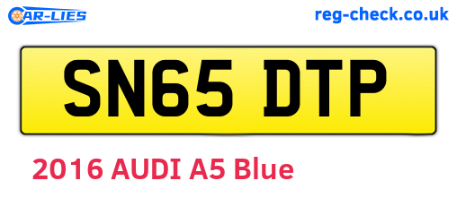 SN65DTP are the vehicle registration plates.