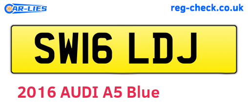 SW16LDJ are the vehicle registration plates.