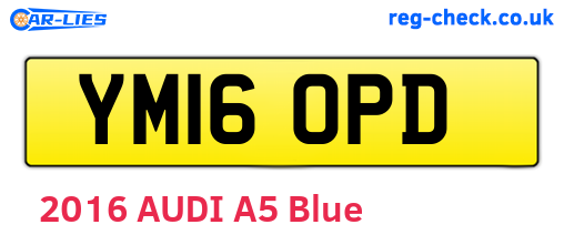 YM16OPD are the vehicle registration plates.