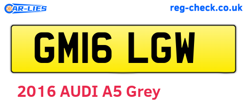 GM16LGW are the vehicle registration plates.