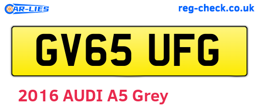 GV65UFG are the vehicle registration plates.