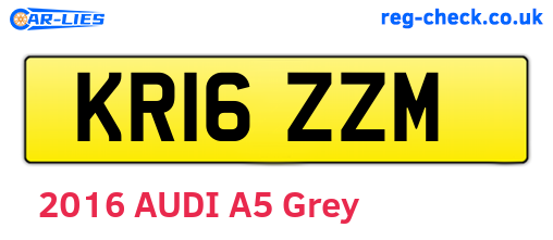KR16ZZM are the vehicle registration plates.