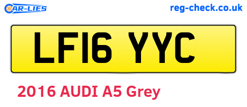 LF16YYC are the vehicle registration plates.
