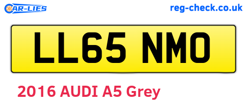 LL65NMO are the vehicle registration plates.
