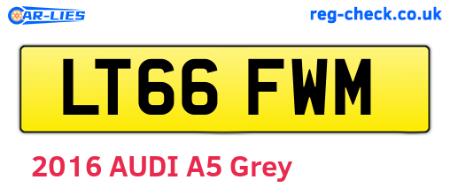 LT66FWM are the vehicle registration plates.
