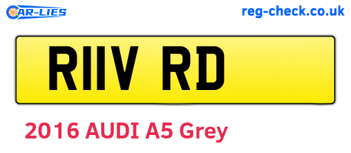 R11VRD are the vehicle registration plates.