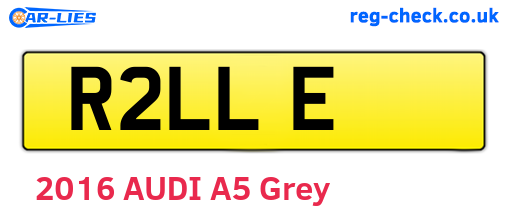 R2LLE are the vehicle registration plates.