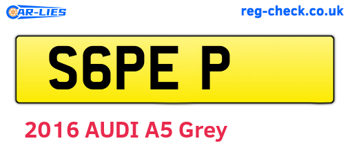 S6PEP are the vehicle registration plates.