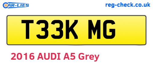 T33KMG are the vehicle registration plates.