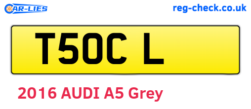 T5OCL are the vehicle registration plates.