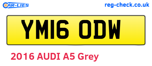 YM16ODW are the vehicle registration plates.